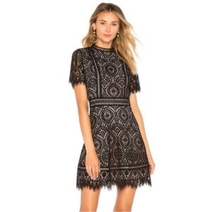 BB Dakota Aria Black Lace Dress